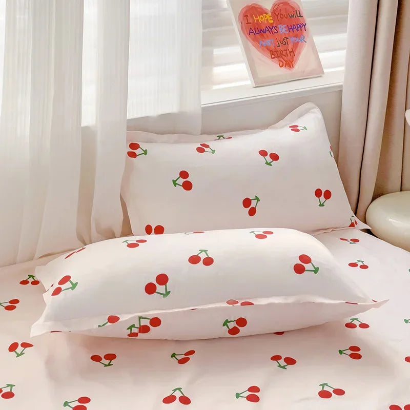 High Quality Soft Home Bed Linen Sheets Queen Size Bed Sheets Printing Top Sheets Twin/Queen/King Flat Bedsheets Bedspread